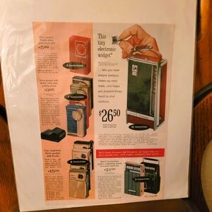 1969 Sears Catalog Full Page Magazine Ad for Sears Radios Framable Wall Art